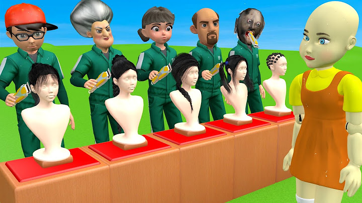 Scary Teacher 3D vs Squid Game Draw Hair Squid Girl Beautiful or Error Challenge Challenge Who Boss