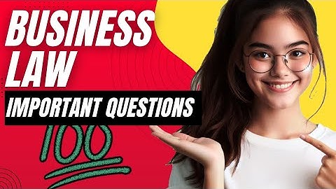 Business Law important Questions | BBA 3rd Semester | BBA Study resources 