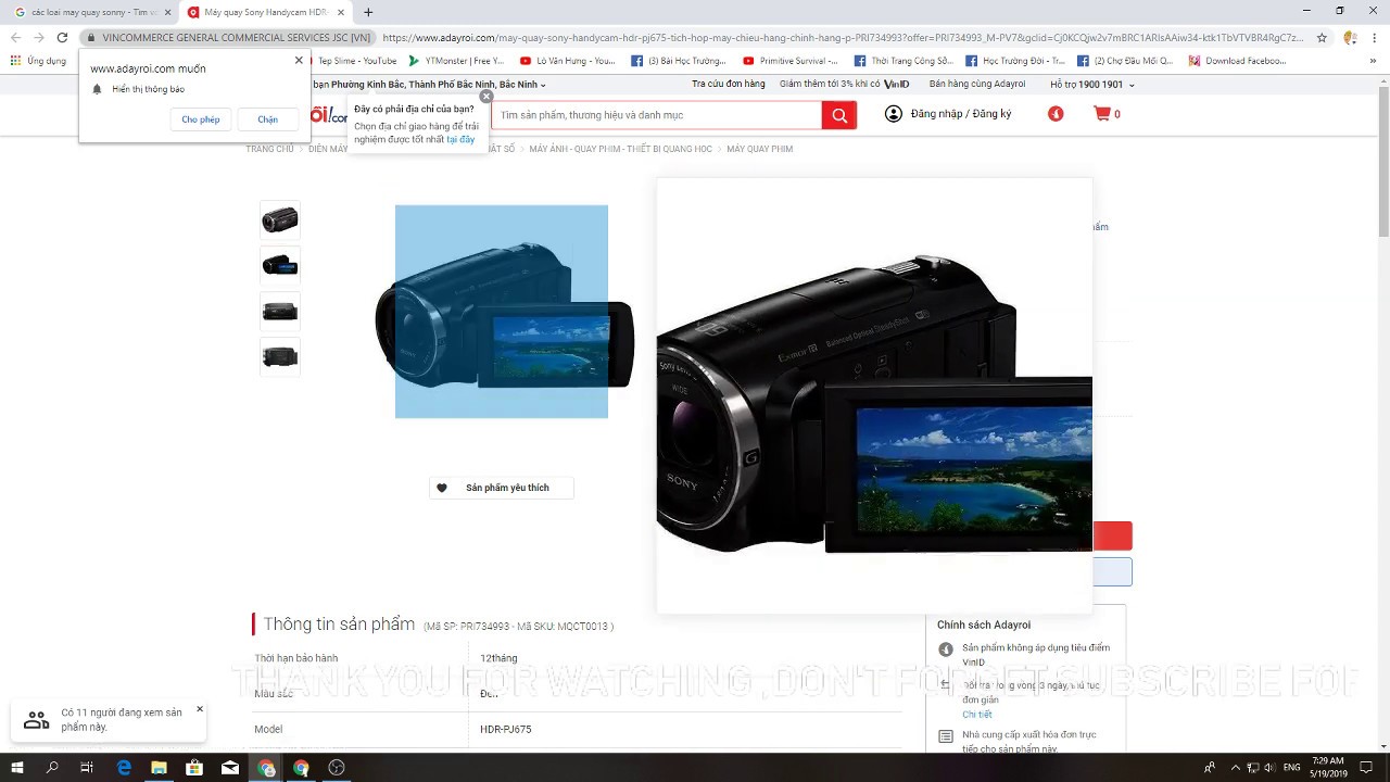 🎥 Máy quay Sony Handycam HDR-PJ675 (Tích hợp máy chiếu) (Hàng chính hãng) — Video review, click xem trên YouTube