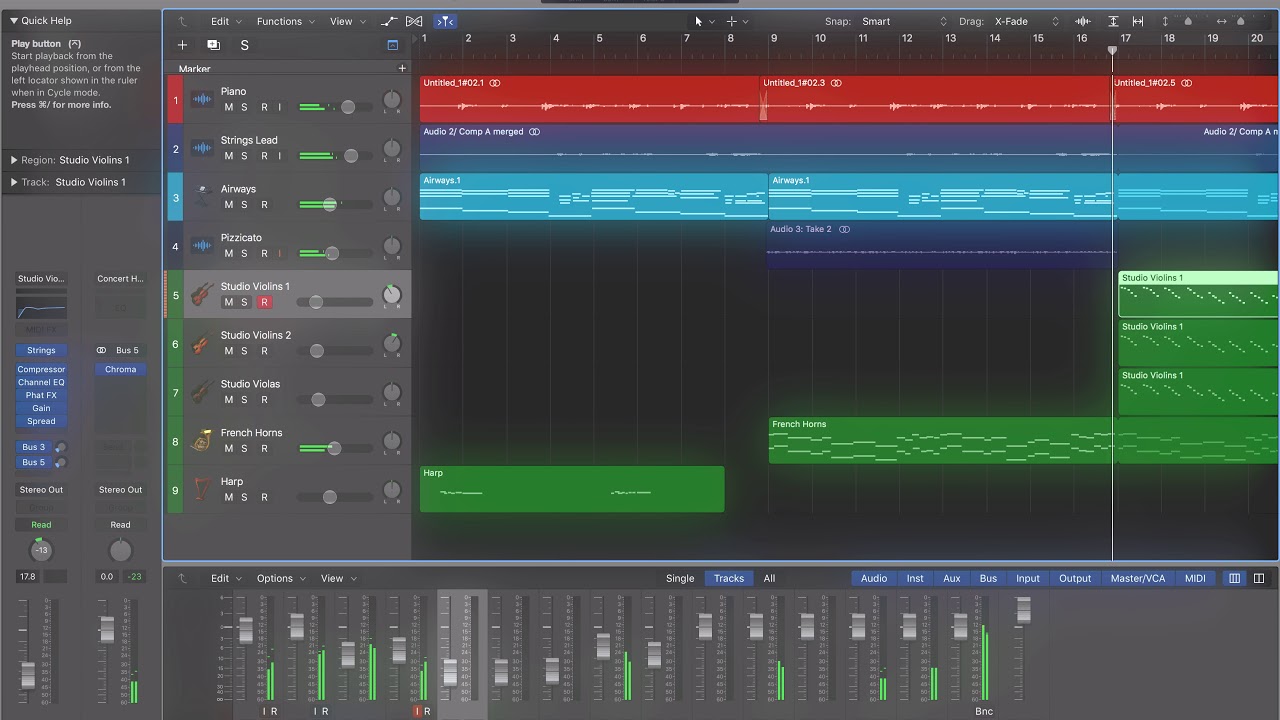 Fading Tears [ Orchestral ] (Logic Pro X 10.4 Studio Strings & Korg Krome Sounds)