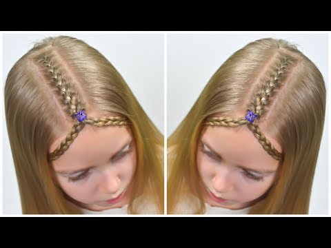 Hairstyle With Zig Zag Part And Ponytails Hairstyle For