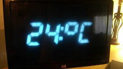 Digital Arduino 7 segment clock HP monitor DS3231 WS2812B