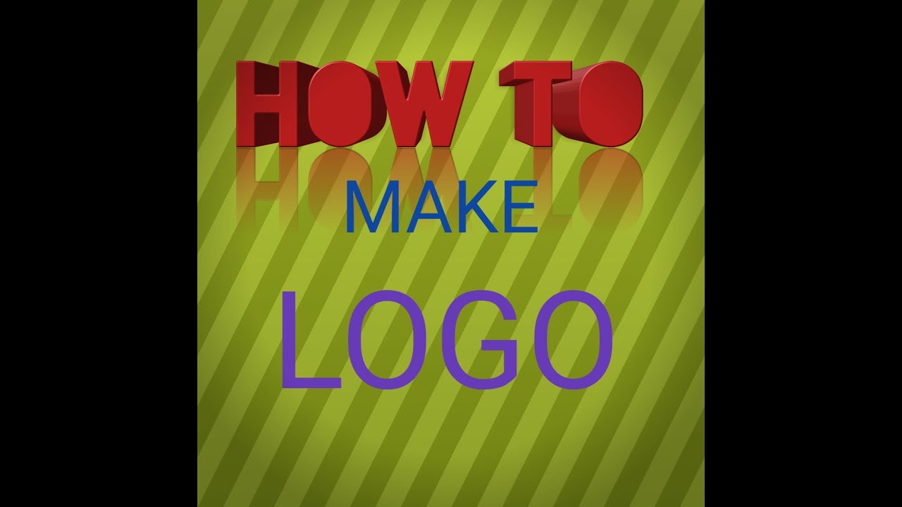 How to make a logo - YouTube
