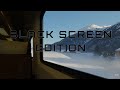 ASMR Train Winter Ride White Noise Sound Ambience 12 Hours - Black Screen Edition