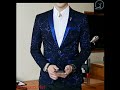 Luxury Party Prom Blazer Shinny Wine Contrast Collar Dress Dinner Blazer Homme Slim Fit Suit Coat Jacket