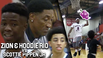 Zion Harmon, Hoodie Rio CRAZY JELLY vs Scottie Pippen Jr INFRONT SCOTTIE PIPPEN in VEGAS!!!!!!!!!!!!