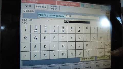 MOLD DATA SAVING / मोल्ड डेटा कैसे सेव करे IN PLC INJECTION MOLDING
