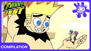 pillow boxing no sleep johnny test wildbrain kids wildbrain