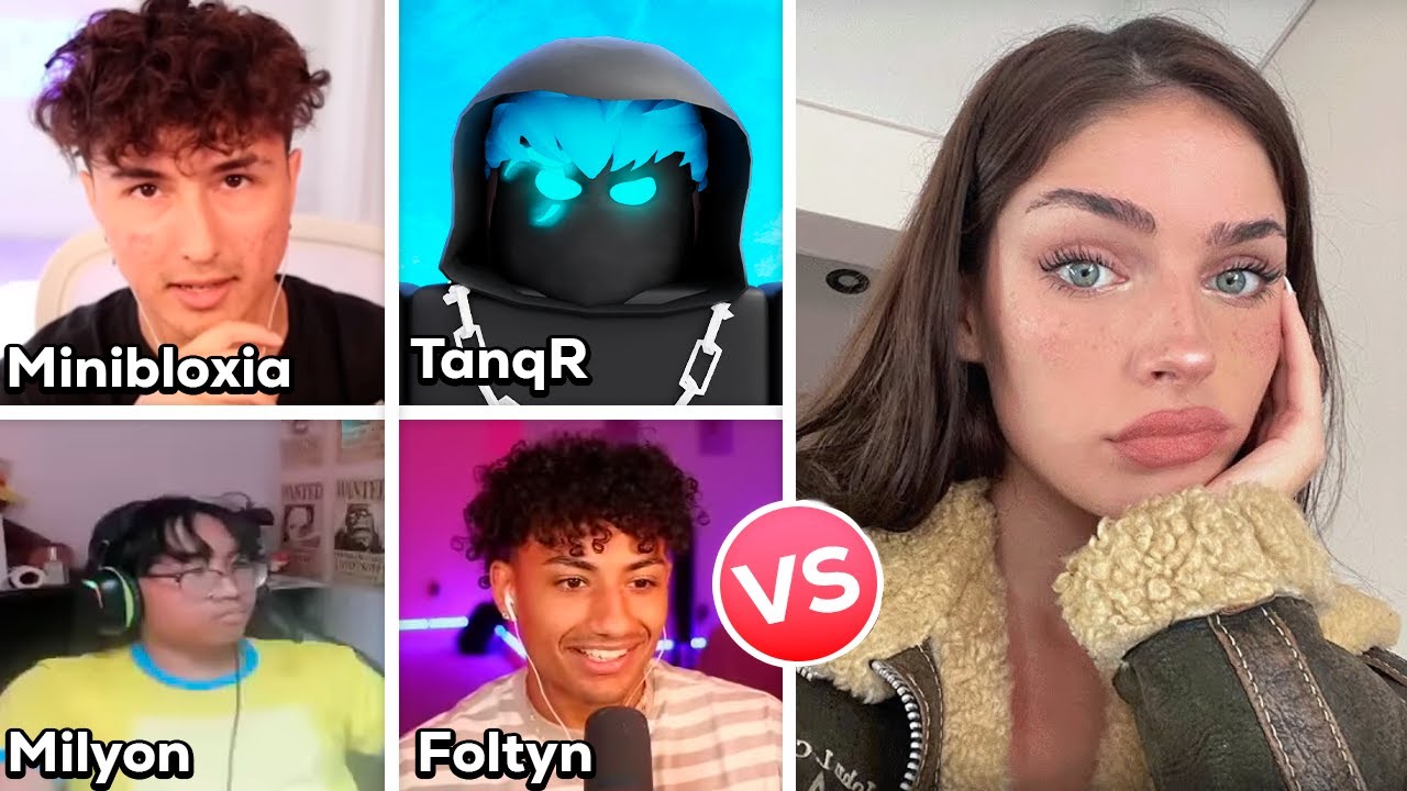 i hired an e-girl to 1v1 youtubers in roblox bedwars