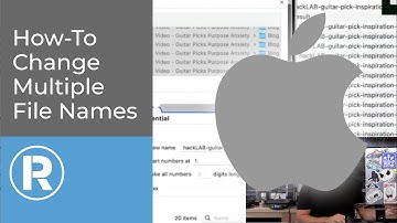 How to Rename Multiple Files Apple Mac 2025