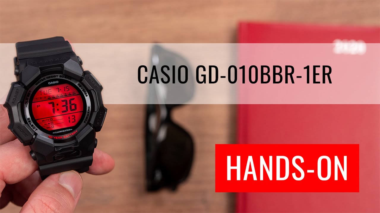 HANDS-ON: Casio G-Shock Original GD-010BBR-1ER - YouTube