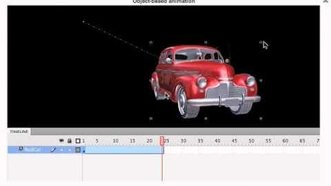Editing the motion path of an object in Adobe Flash