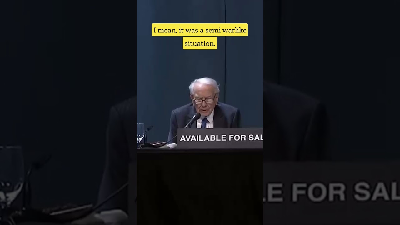 Warren buffet says "we are the reserve currency" 