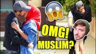 Young Man Gives Kisses To Muslim Girls-Prank Kissing