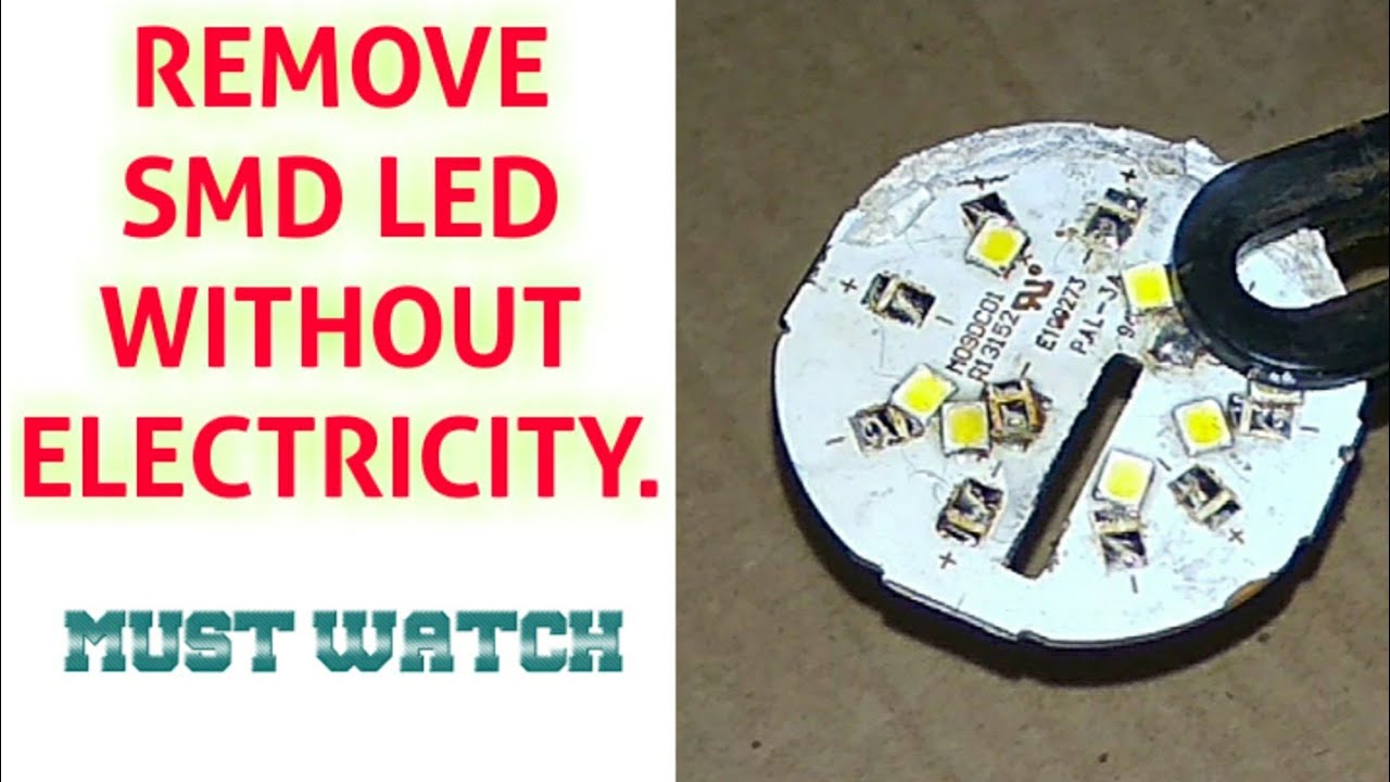 How to remove smd led from circuit. - YouTube