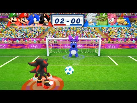 Mario Sonic At The London 2012 Olympic Games Football 104 With Shadow Sonic Mario Luigi 