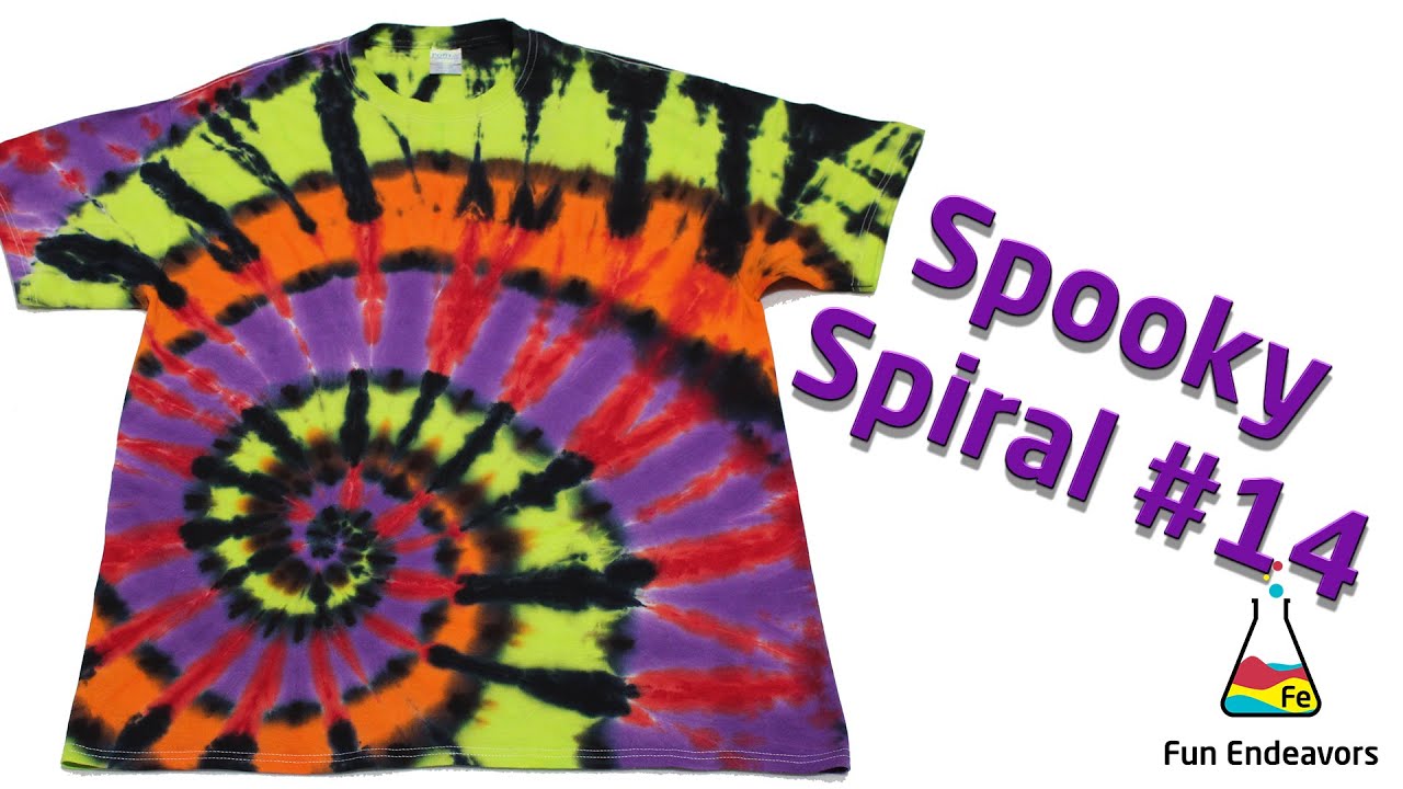 Tie Dye Designs Halloween Spooky Spiral 14 YouTube