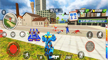 Flying Ambulance Dog Robot Car Game - Real Ambulance Game Simulator #2 Android Game Play