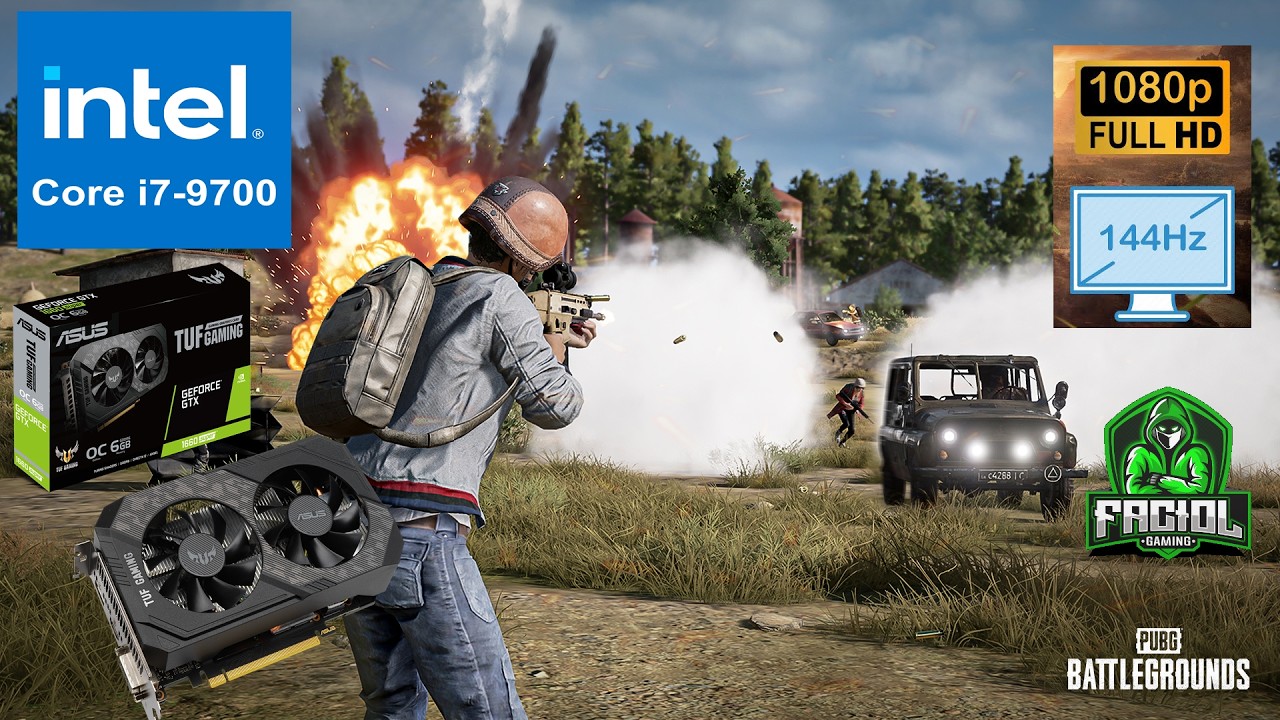 GTX 1660 Super 6gb PUBG Steam Intel i7 9700 FPS Test 2026 Season