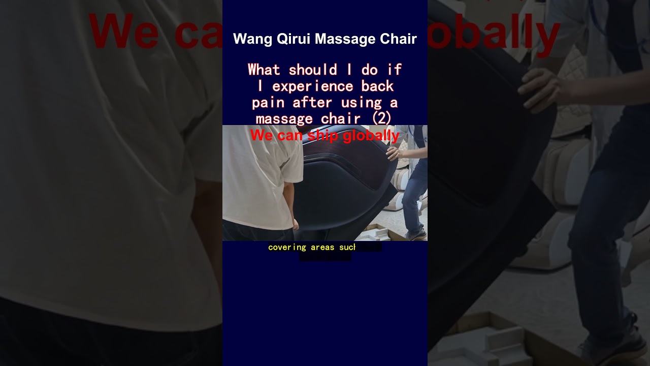 What should I do if I experience back pain after using a massage chair 2