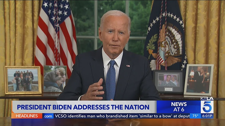 Biden gives first speech after dropping out of 2024 presidential election