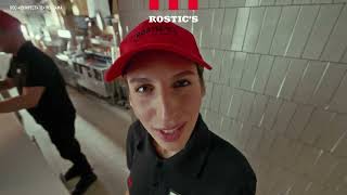 Реклама ROSTIC'S " Азия меню с креветками в ресторанах ROSTIC'S "