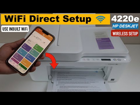 HP DeskJet 4220e WiFi Direct Setup, Connect To Printer's WiFi For Wireless Printing & Scanning.