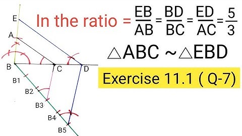 How to construct similar triangle | Exercise 11.1 10th class question number 7 | construction 10th