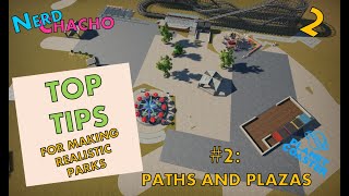 #2 Paths and Plazas  Planet Coaster Tutorial  Realistic Looking Parks in Planet Coaster