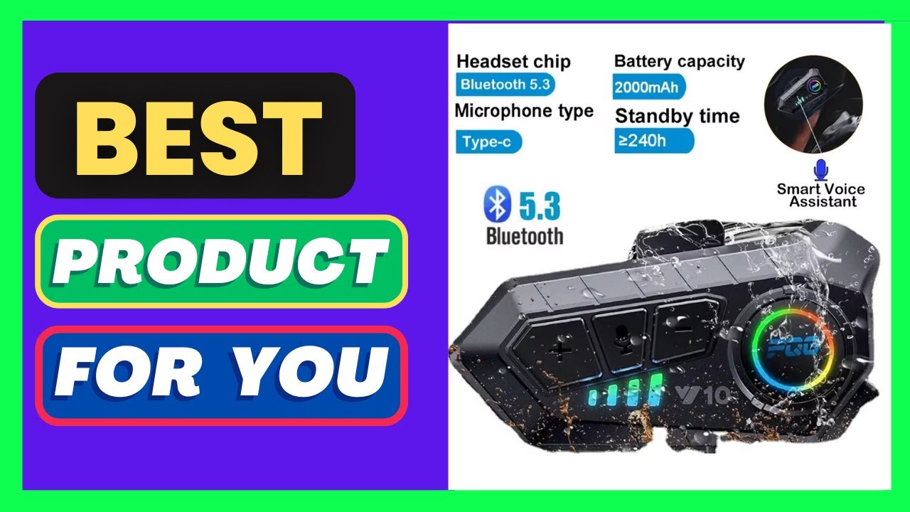 Bluetooth 5.3 Helmet Headset Wireless Hands-free Call Phone