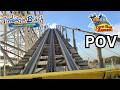 Cornball Express Front Row POV | Indiana Beach's UNDERRATED Wooden Coaster