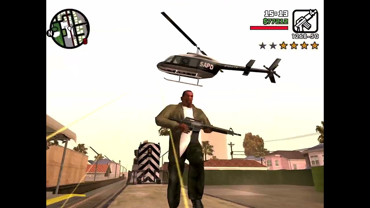 GTA SA Six Star Rampage On Cargo Train YouTube 