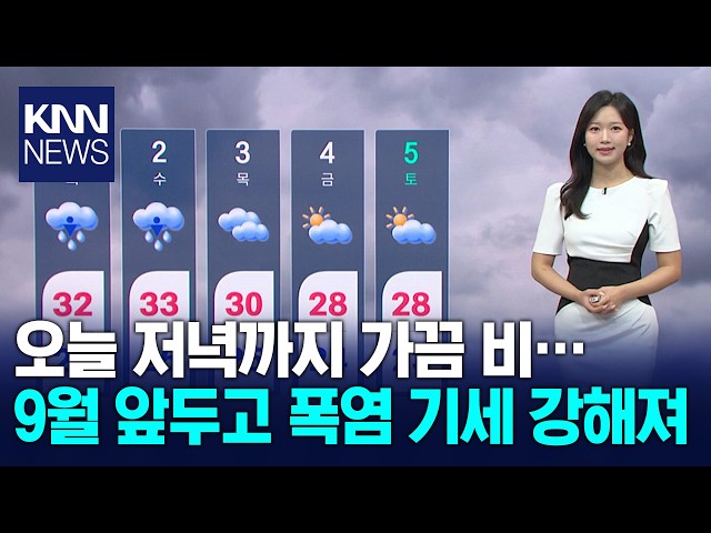 오늘 저녁까지 가끔 비, 곳곳 소강상태... 폭염 기승 / KNN
