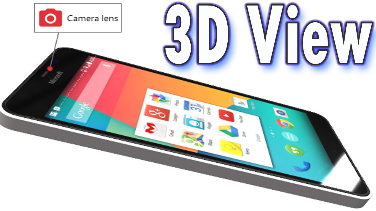 Microsoft Lumia XL 640 White - 3D View