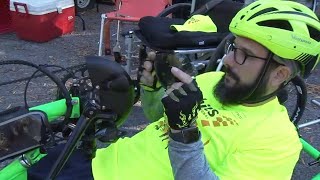 Marathon hand cyclist seeks to inspire after subway accident