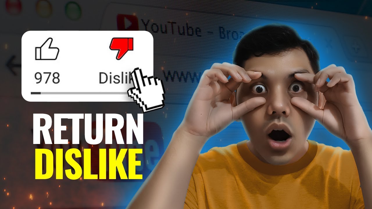 How To Return Dislikes on YouTube PC - YouTube