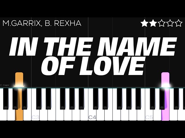 Martin Garrix u0026 Bebe Rexha - In The Name Of Love | EASY Piano Tutorial class=