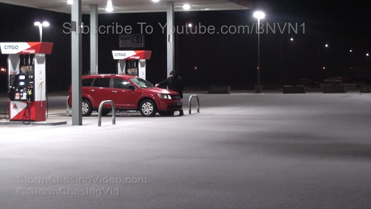 High Winds And Sleet Storm in Nashville, IL - 1/11/2018