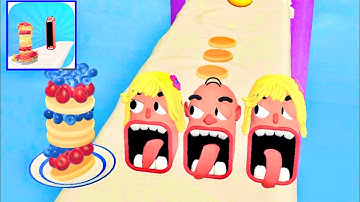 Pancake Run Gameplay 🍱🌈🍱New Update All Levels 5-7 (iOS/Android)