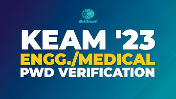 KEAM 2023 ENGG. / MEDICAL PWD VERIFICATION