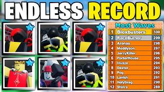 RACING for #1 ENDLESS LEADERBOARD in Noob Tower Defense