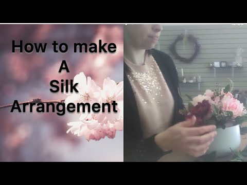 How to make a silk flower arrangement - YouTube