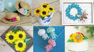 簡単！夏の工作6種つめ合わせ~紙で作るひまわりからクラゲまで~ DIY 6 Summer Craft Ideas!!