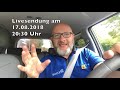 Liveumfrage am 17.08.2018 um 20:30 Uhr