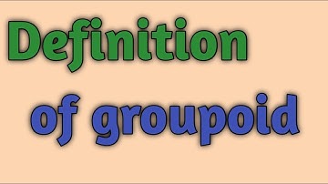 Define groupoid|Knowledge by Mathematicians