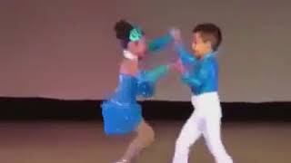 Cute Kids Nice Dance Little Girl Or Boy Good Staps