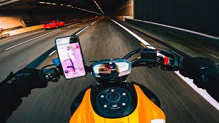 💥MAKING WISHES IN A TUNNEL 💥 | MT07 AKRAPOVIC & QUICKSHIFTER [4K]