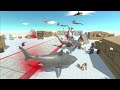 King Of The Jungle VS King Of Water - Who Is Real King - Animal Revolt Battle Simulator