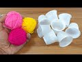 WASTE PLASTIC COFFEE CUPS REUSE IDEA | DIY DECORATION | BEST OUT OF WASTE
