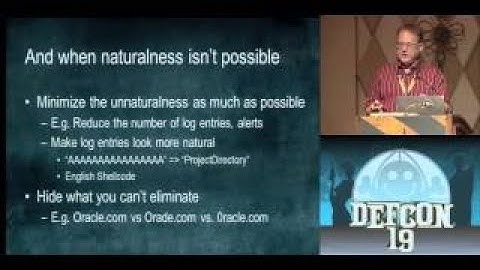 DEFCON 19: eptive Hacking